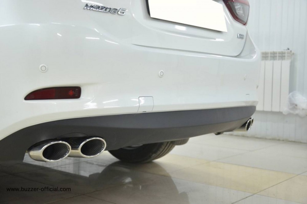 Насадка глушника подвійна овальна Buzzer ZZ2x110R права
