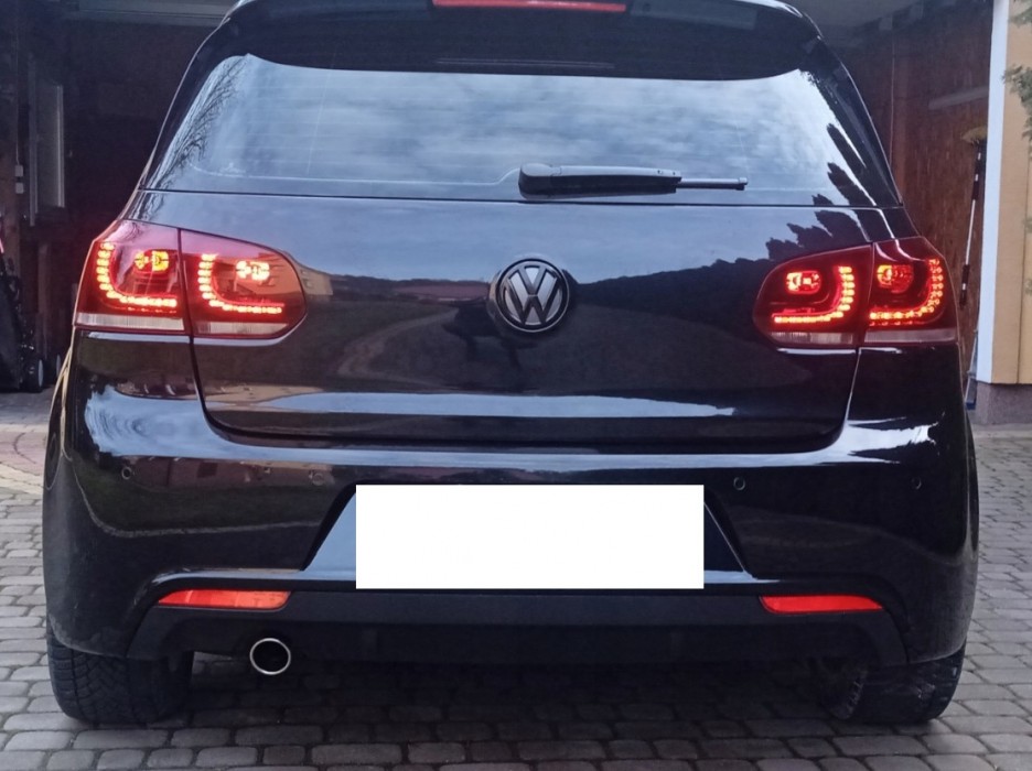 Новые фонари задние диодные VOLKSWAGEN GOLF VI красно-белые
