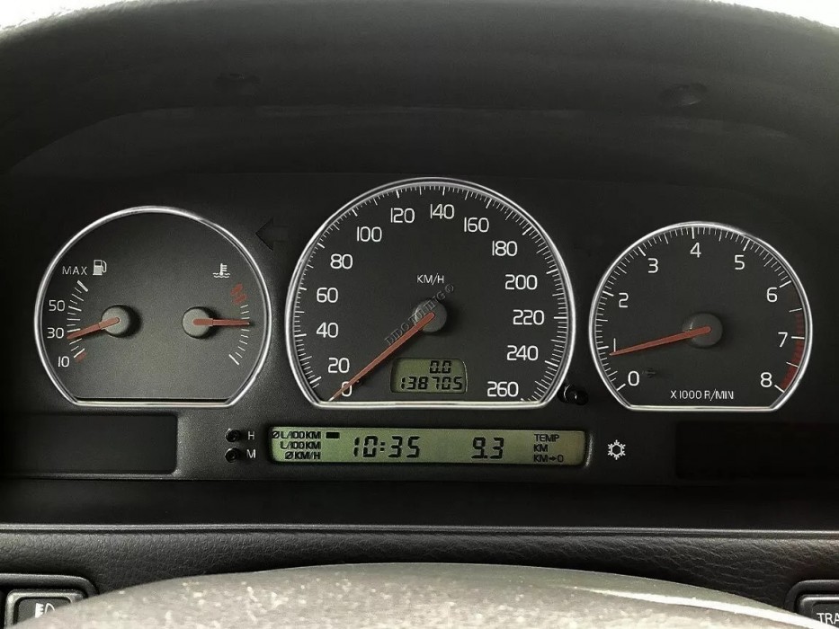 Хромовані кільця в панель приладів  Volvo S70 / V70 / C70 / 850