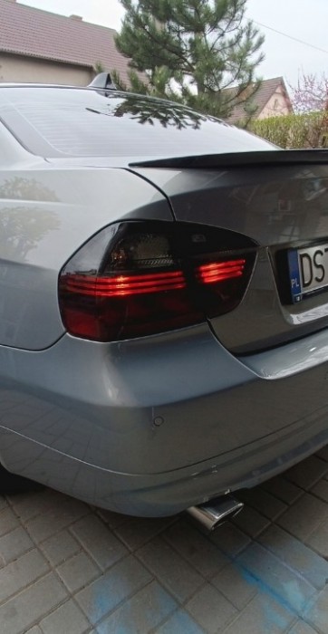 Задні ліхтарі тюнінгові BMW E90 седан red-smoke