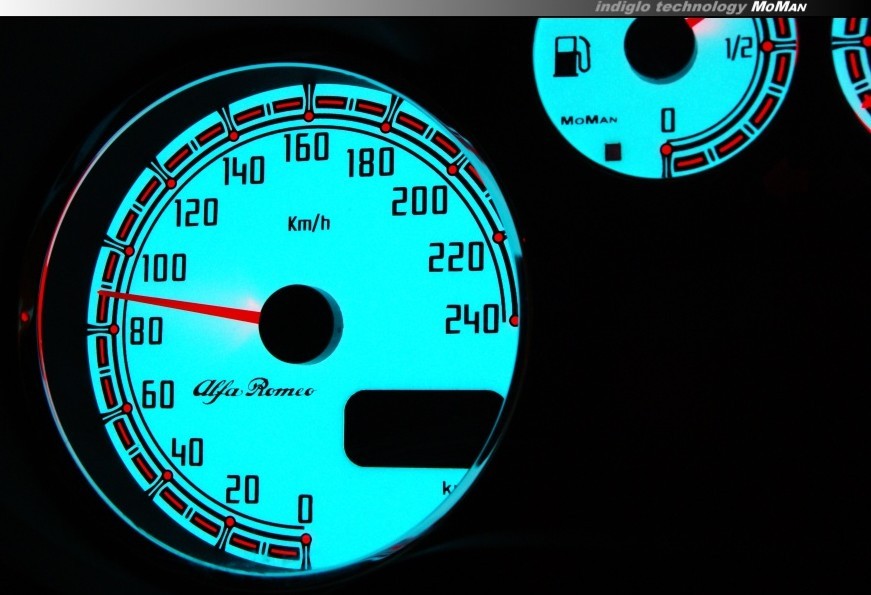 Тюнінгові накладки в щиток приладів Alfa Romeo 147, GTA, GT варіант 2