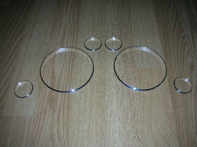 Кільця в щиток приладів Audi A4 B5/A6 C5 (6 кілець)