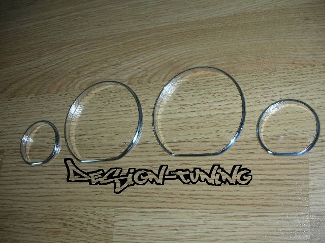 Хром кольца в щиток приборов BMW E46