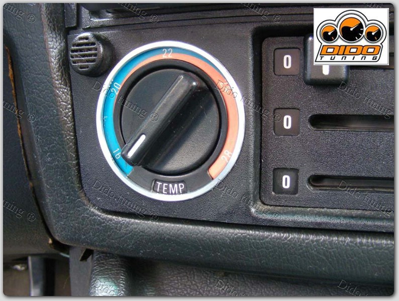 Хром кольца на ручки печки BMW E30