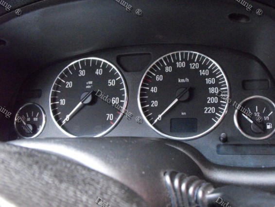 Хром кільця на прилади Opel Astra G / Zafira A