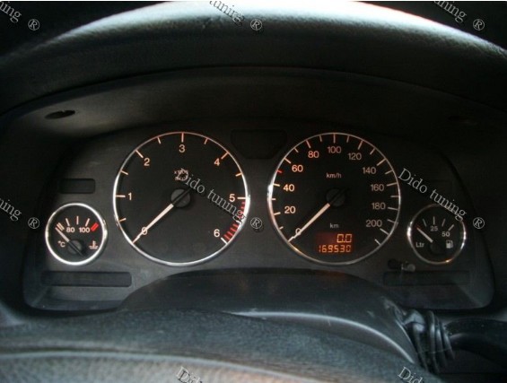 Хром кільця на прилади Opel Astra G / Zafira A