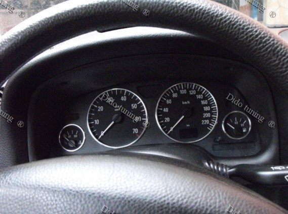 Хром кільця на прилади Opel Astra G / Zafira A