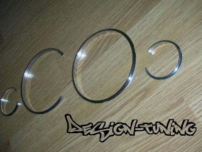 Хромовані кільця у щиток приладів Ford Cougar