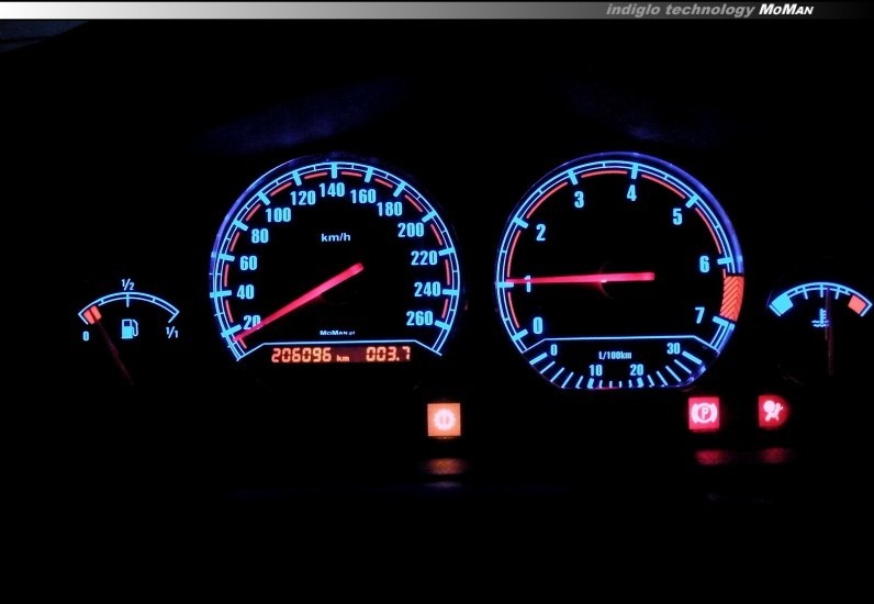 Плазмові накладки на шкали приладів BMW E36/Z3 версія 2