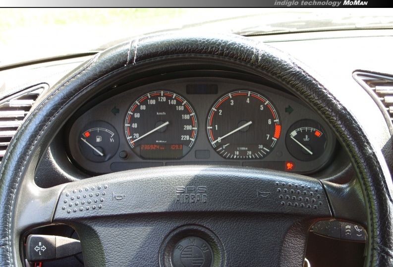 Плазмові накладки на шкали приладів BMW E36/Z3 версія 2