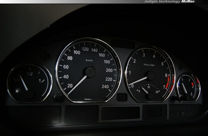 Плазмові накладки на циферблати приладів BMW 3 E46 версія 1