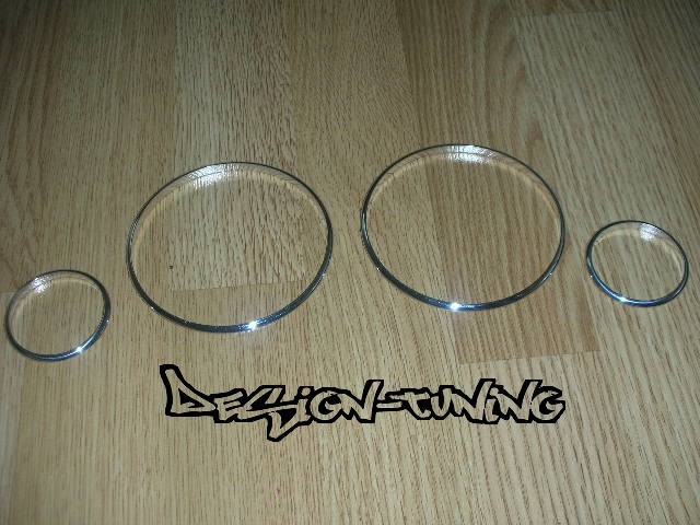 Хром кільця в щиток приладів Toyota Avensis T22