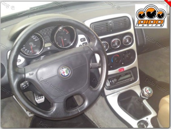 Хром кільця у щиток приладів Alfa Romeo GTV