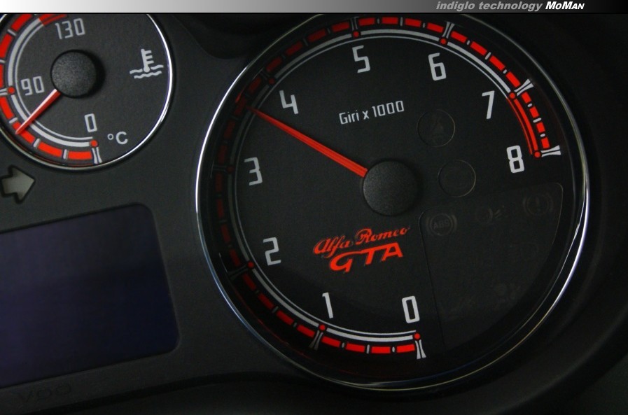 Тюнінгові шкали приладів Alfa Romeo 147, GTA, GT варіант 1