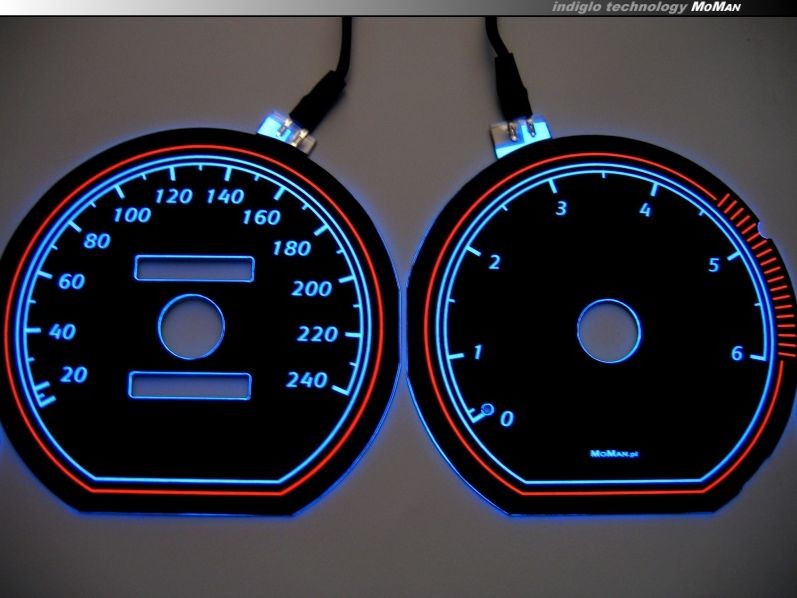 Накладки, що світяться, в щиток приладів Mitsubishi Carisma вар. 2