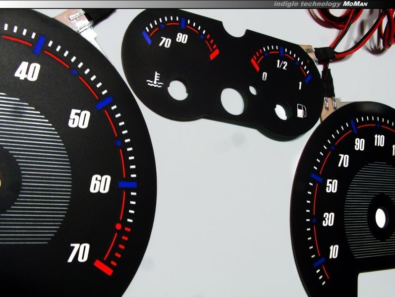 Накладки, що світяться, в щиток приладів Peugeot 307 вер. 1