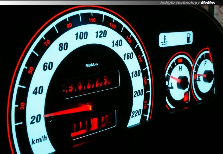 Тюнінгові накладки на шкали приладів Opel Calibra вар. 1