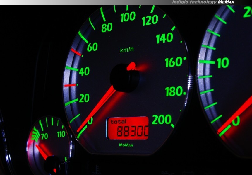 Тюнінг вставки в щиток приладів Volkswagen Golf 3, Vento, Jetta 3, Polo 6N вар. 6