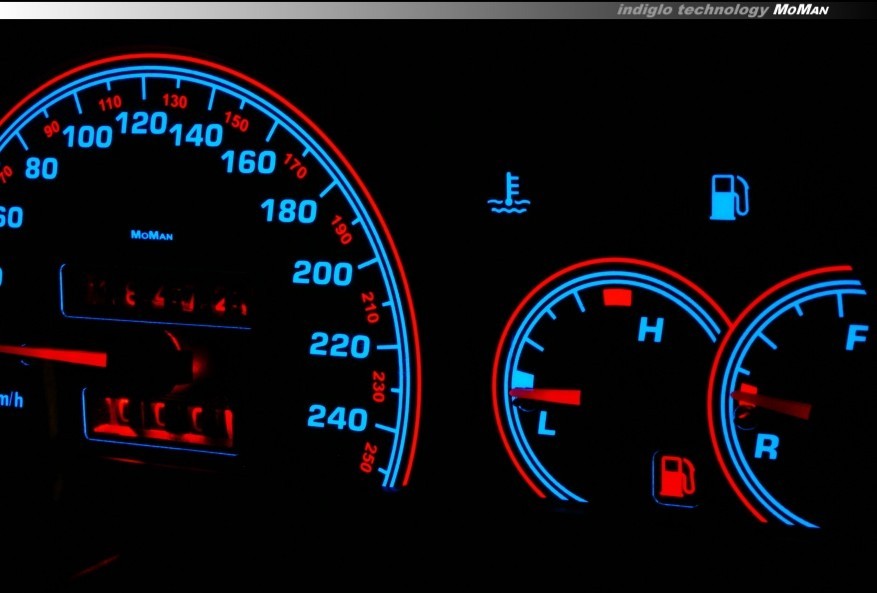 Накладки, що світяться в щиток приладів Opel Calibra вар. 2
