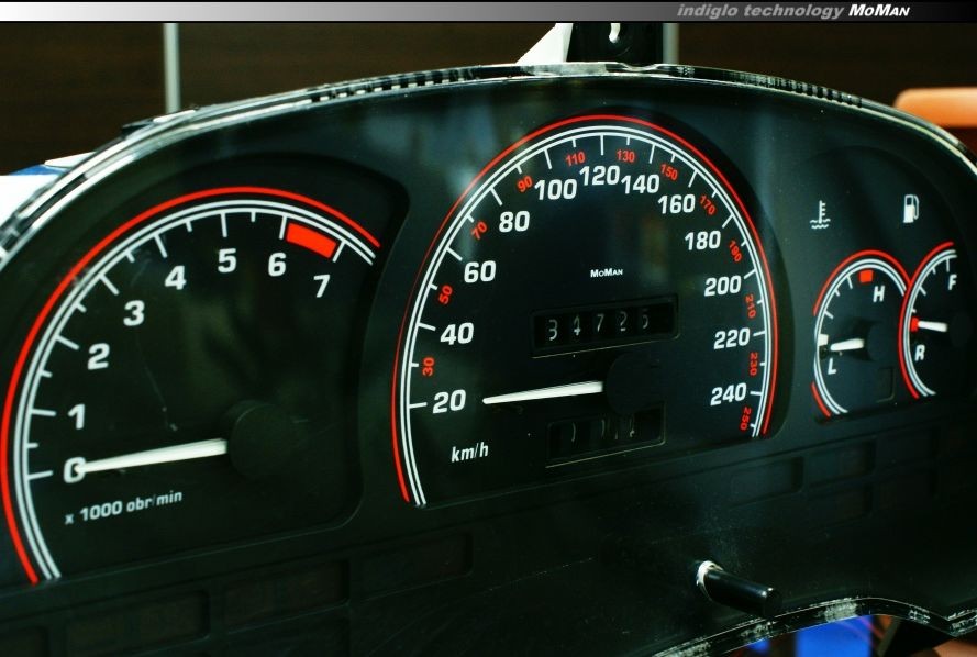 Накладки, що світяться в щиток приладів Opel Calibra вар. 2