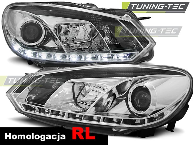 Передні тюнінг фари VOLKSWAGEN GOLF VI з діодними ДХО