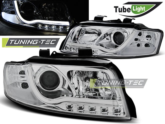 Тюнінг фари передні Tube lights AUDI A4 B6