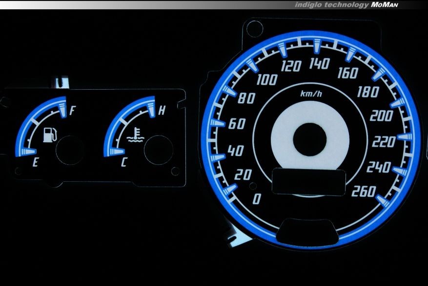 Плазмові накладки в щиток приладів Subaru Impreza 1996-2000 вар. 1
