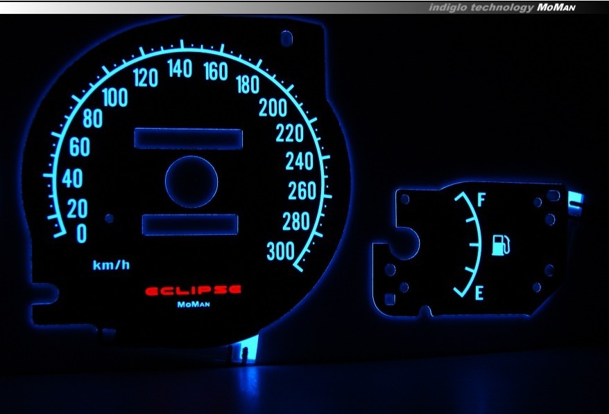 Тюнинговые накладки в щиток приборов Mitsubishi Eclipse 2G вер. 1