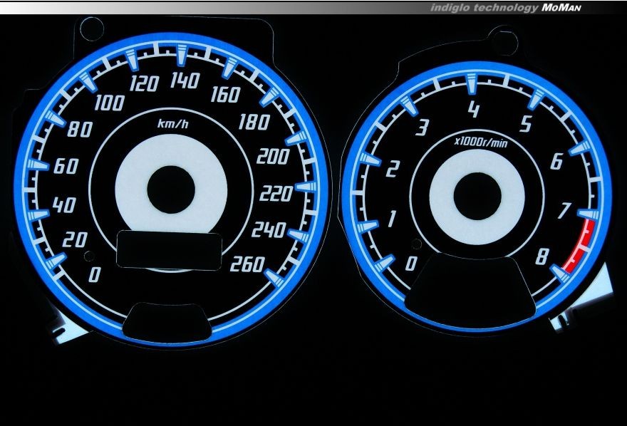 Плазмові накладки в щиток приладів Subaru Impreza 1996-2000 вар. 1