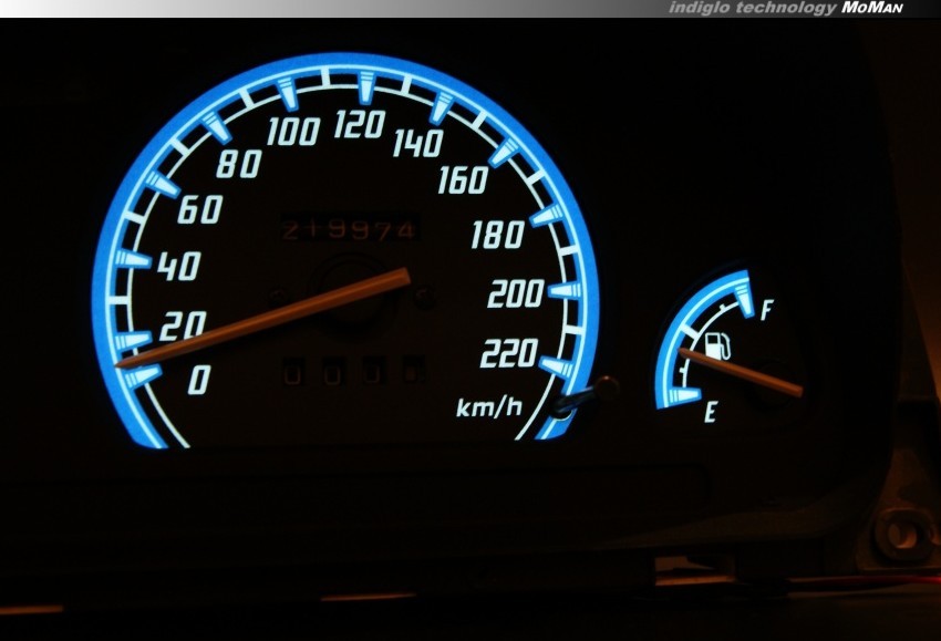 Тюнінгові накладки на шкали приладів Subaru Impreza 1992-1996