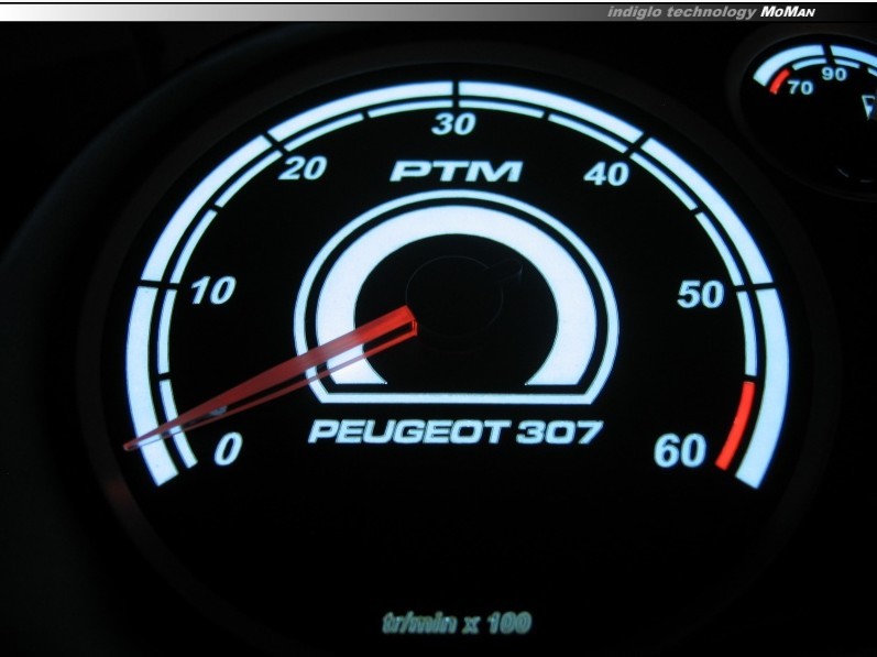Тюнінгові накладки в приладку Peugeot 307 вер. 3