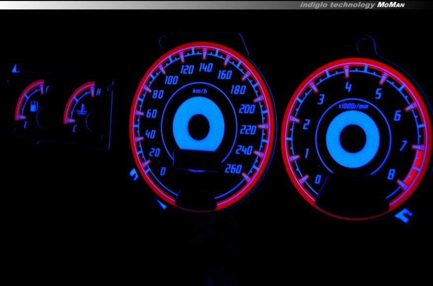 Накладки, що світяться, на панель приладів Subaru Impreza 1996-2000 вар. 2