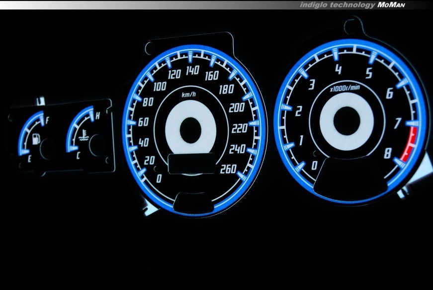 Плазмові накладки в щиток приладів Subaru Impreza 1996-2000 вар. 1