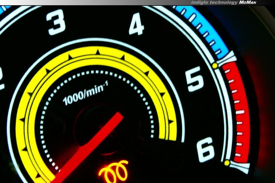 Светящиеся тюнинг накладки в щиток приборов Opel Corsa D