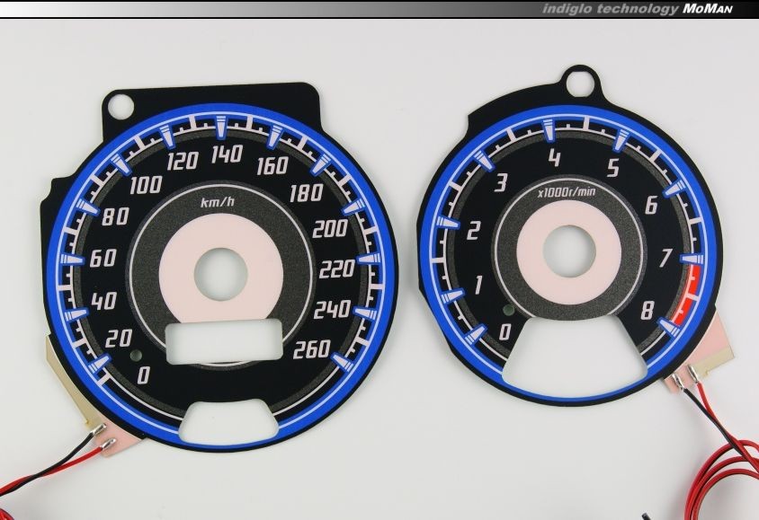 Плазмові накладки в щиток приладів Subaru Impreza 1996-2000 вар. 1