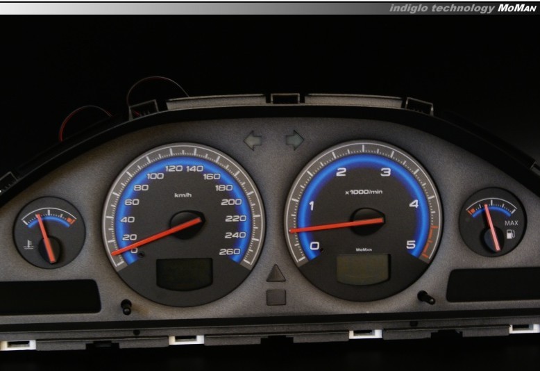 Тюнінгові накладки на шкали приладів Volvo S60 / S70 /S80 / V70 / XC70 / XC90 вар. 1