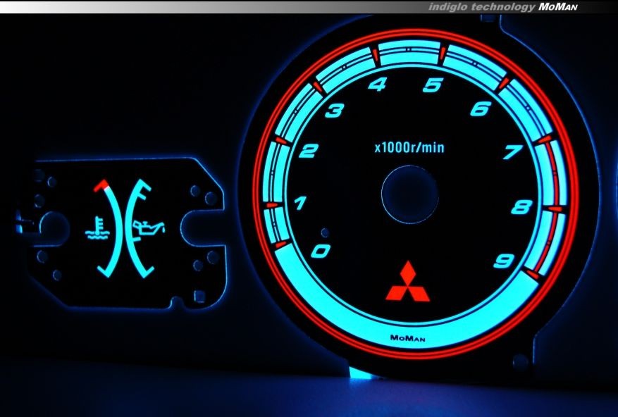 Тюнинговые накладки на панель приборов Mitsubishi Eclipse 2G вер. 3