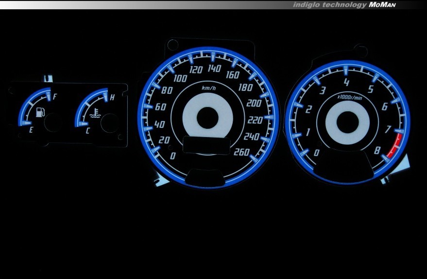Плазмові накладки в щиток приладів Subaru Impreza 1996-2000 вар. 1