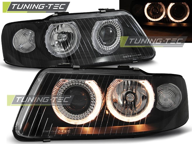 Черные фары передние AUDI A3 8L рестайлинг