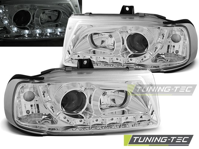 Передние фары с диодами SEAT IBIZA 2, CORDOBA 1, VW Polo 6N sedan/kombi