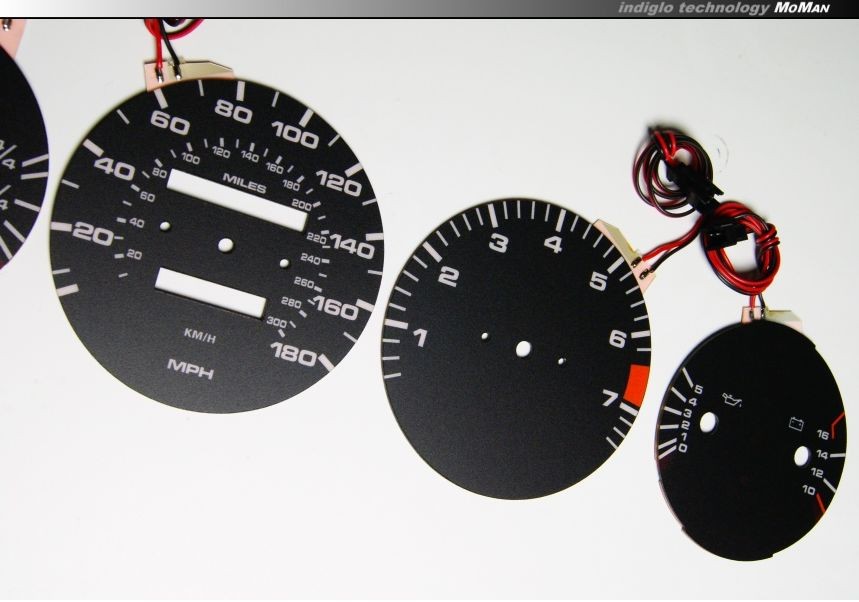 Плазмові накладки в щиток приладів Porsche 928, 944 вар. 2