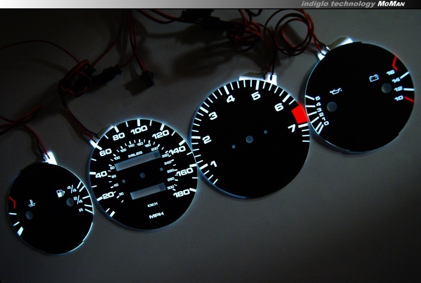 Плазмові накладки в щиток приладів Porsche 928, 944 вар. 2