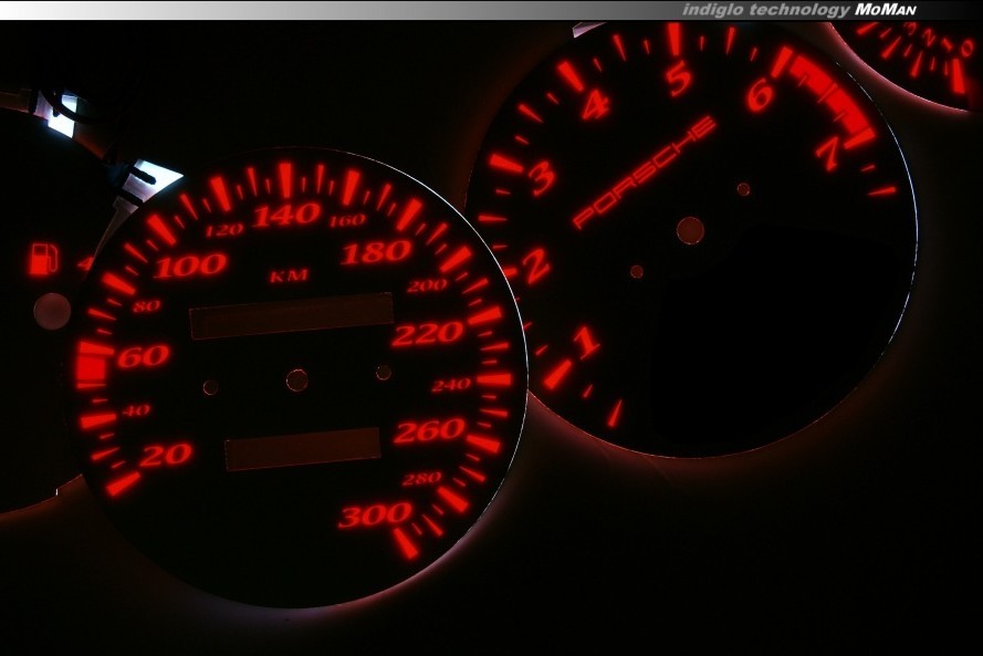 Тюнінг накладки на шкали приладів Porsche 928, 944 вар. 1