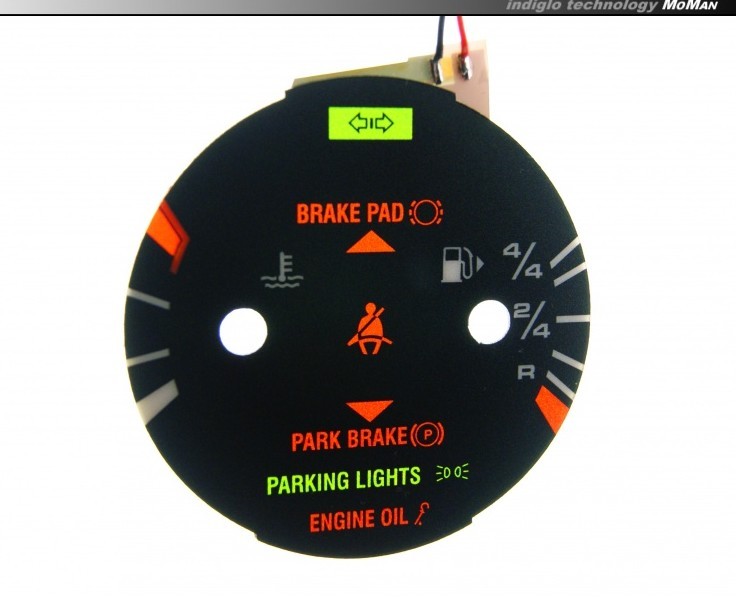 Плазмові накладки в щиток приладів Porsche 928, 944 вар. 2