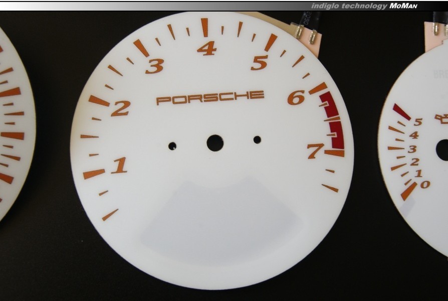Тюнінг накладки на шкали приладів Porsche 928, 944 вар. 1