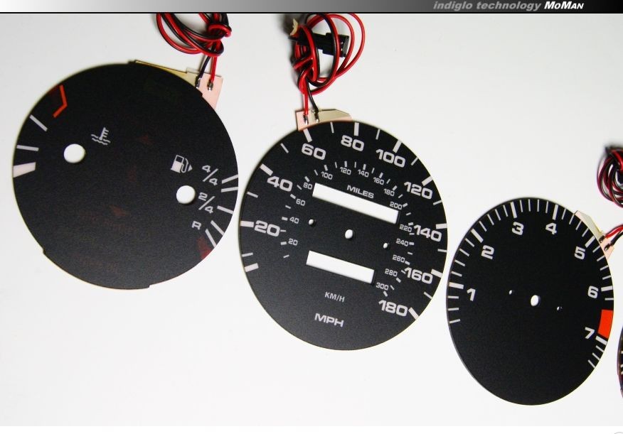 Плазмові накладки в щиток приладів Porsche 928, 944 вар. 2