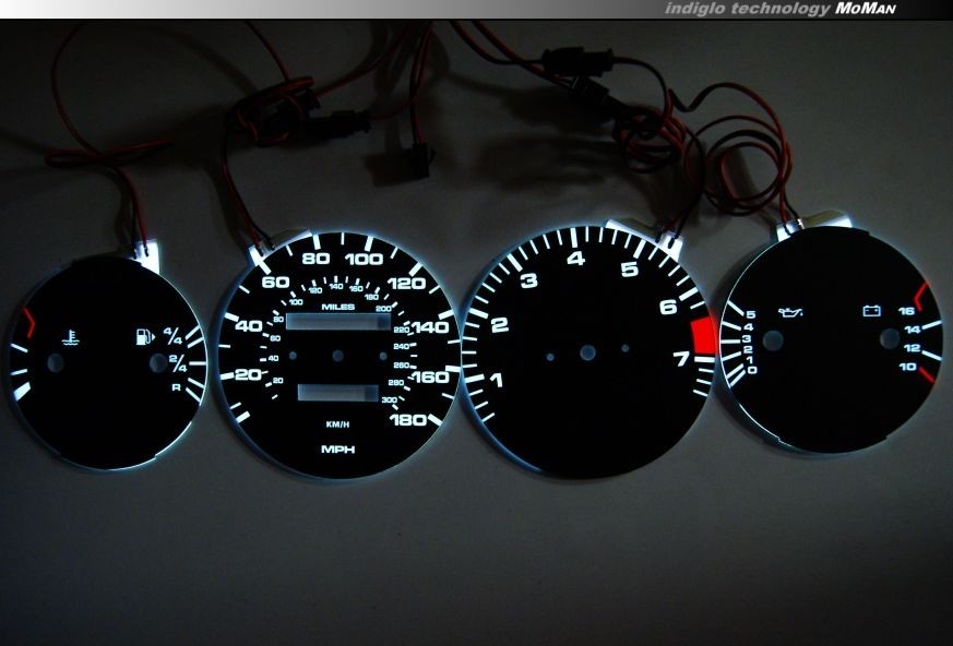 Плазмові накладки в щиток приладів Porsche 928, 944 вар. 2