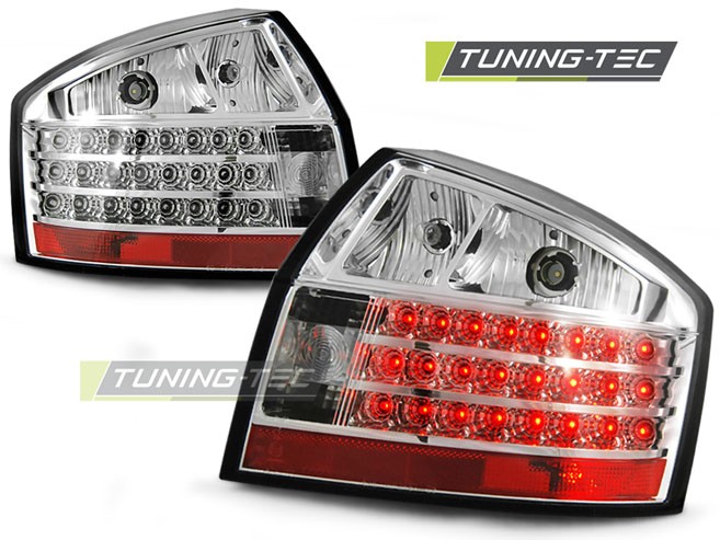 Led ліхтарі задні тюнінг chrome AUDI A4 B6 седан