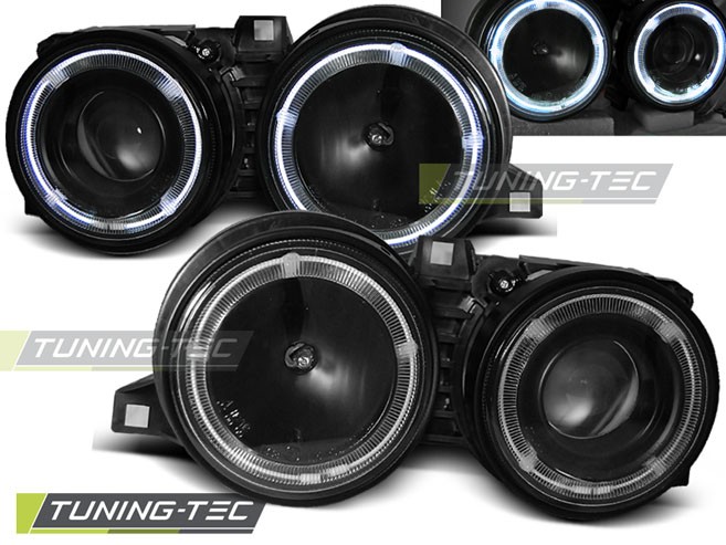 Фари передні BMW 3 E30 з лінзами та CCFL angel eyes