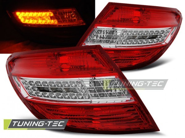 Задні ліхтарі з led поворотами MERCEDES W204 дорестайл седан